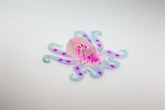 哈佛科學(xué)家3D打印世界首個全自主、軟機器人